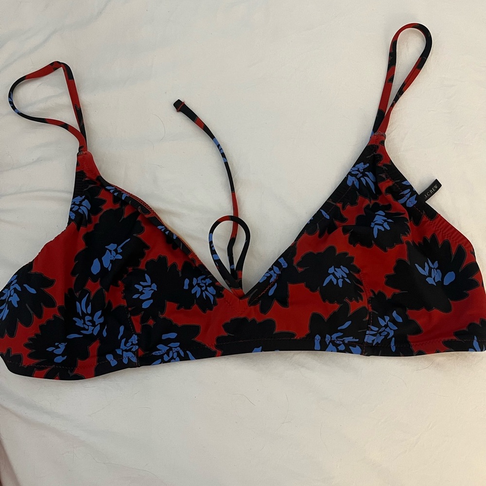 J.Crew Floral Bikini Top